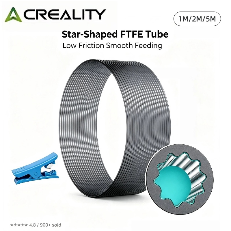 Ptfe Tape Thread - ท่อ PTFE ของแท้จาก Creality ช่องภายในรูปดาว แรงเสียดทานต่ำ