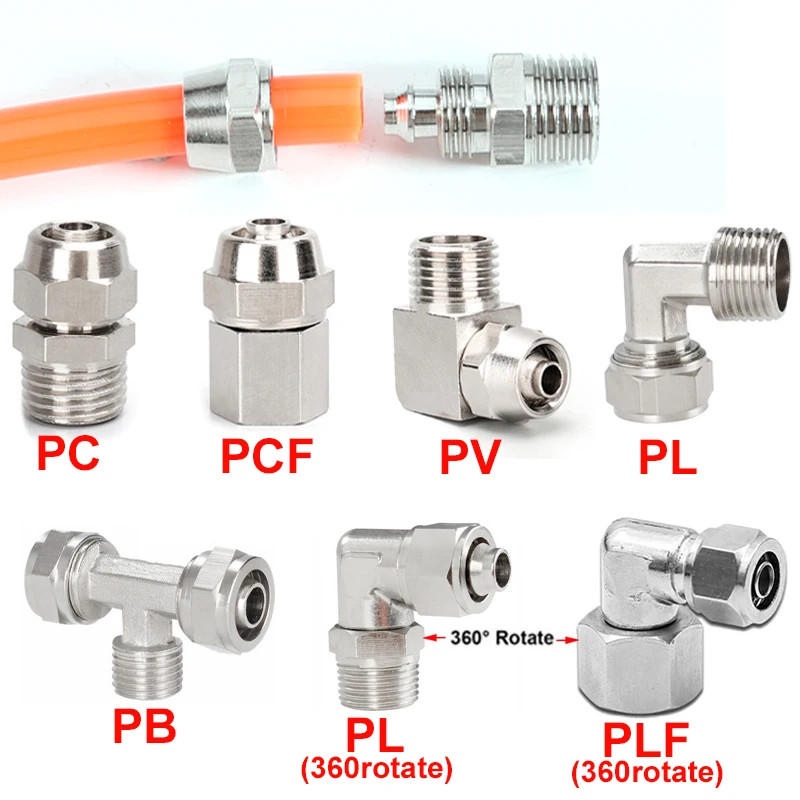 ทองแดงอุปกรณ์นิวเมติก Air FITT - Compression Fitting Brass บทวิจารณ์และราคา
